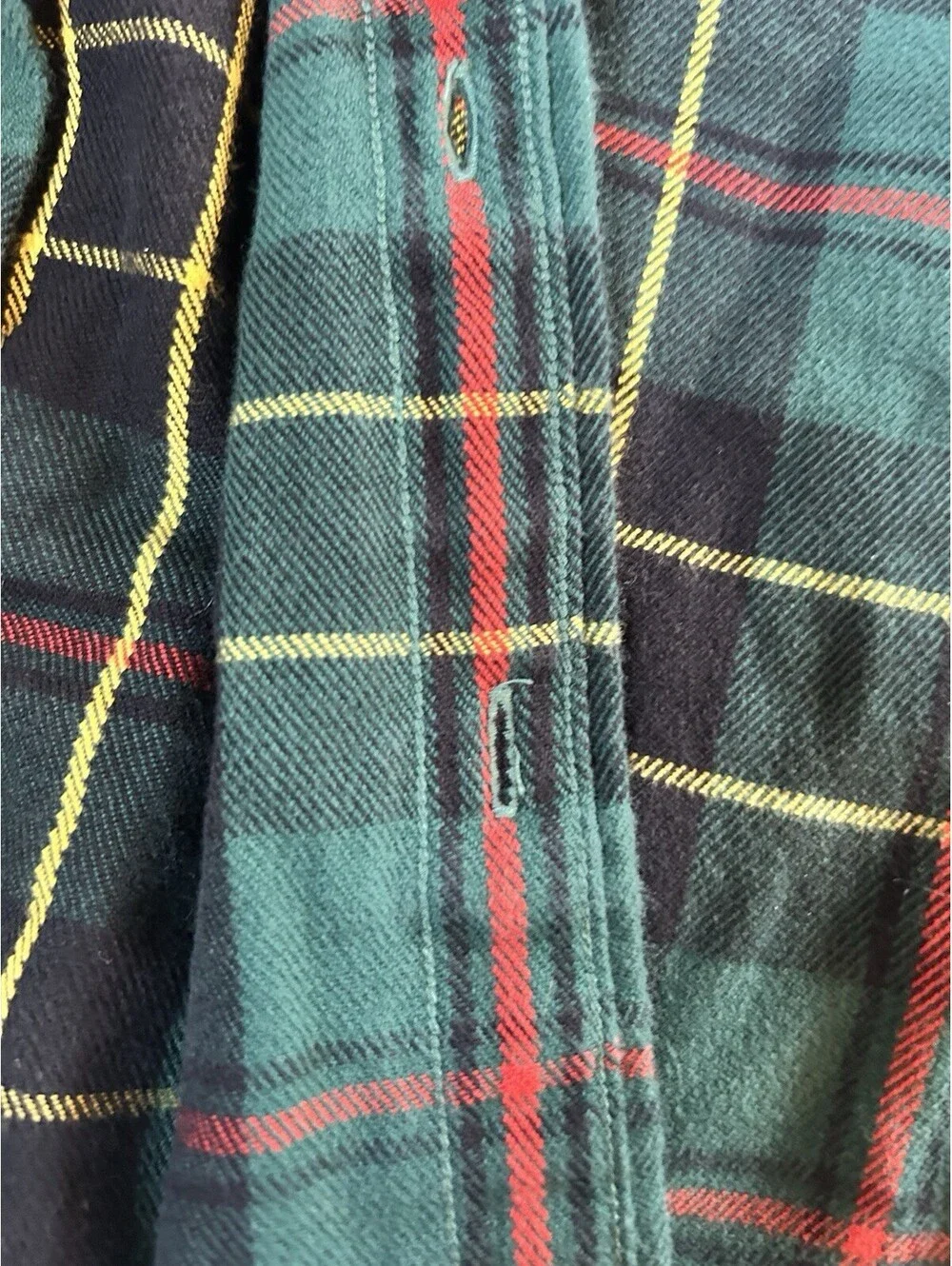 Ralph Lauren Vintage Shirt Boys 6 Green Black Plaid Flannel Button Down Pony